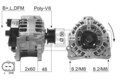ERA 210203A Alternator for AUDI,SEAT,SKODA,VW