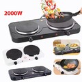 2000W Kochplatte Einzel Doppel Platte tragbar Kochfeld Gusseisenplatte Camping*