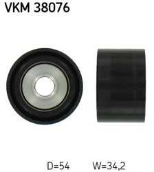 SKF Umlenk-/Führungsrolle Keilrippenriemen VKM 38076 für MERCEDES 54mm KLASSE GL