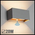 Wandlampe Cube Würfel LED Wand Leuchte Lampe Up Down für außen/innen wasserdicht