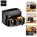 9L Airfryer mit Dual-Zonen-Funktion - Effizientes Kochen für die ganze Familie