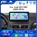 10,25" 8-Kern Android 14 Autoradio CarPlay 8+128GB DAB+ Für Audi Q5 8R 2009-2016