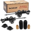 MONROE 2x Stoßdämpfer +Domlager +Staubschutzsatz vorne für Toyota Corolla E12 