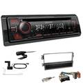 Kenwood KDC-BT450DAB Radio Bluetooth DAB Einbauset für KIA Carnival 2001-2005