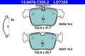 ATE 13.0470-7355.2 Bremsbelagsatz, Scheibenbremse für AUDI CUPRA SKODA VW