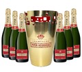 Piper-Heidsieck Champagner Kühler + 6x Piper-Heidsieck Cuvee Brut Champagner 0,