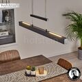 Dimmbare LED Hänge Pendel Lampen schwarz Ess Wohn Schlaf Zimmer Leuchten modern