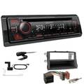 Kenwood KDC-BT450DAB Radio Bluetooth DAB Einbauset für KIA Sorento II 2009-2012