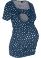 Neu Umstands-und Stillshirt mit Spitze Gr. 36/38 Dunkelblau Shirt Bluse Tunika