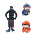  3 Pcs Aquarium Dekoration Schwimmende Dekorationen Für Aquarien Taucherstatue