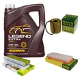 MANN-FILTER Inspektionspaket 5 L MANNOL Legend Extra 0W-30 für Opel Grandland X