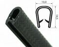SMI KS1-4S-M Kantenschutz Gummi Kanten Klemm Profil für Blech 1-4 mm schwarz . Y