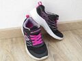 SKECHERS Schuhe Gr. 33 Mädchen Sneakers gut erhalten schwarz pink