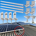 Solar PV Befestigungssystem Blechdach Alu Halterung Montage Schiene Montageset