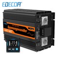 EDECOA Wechselrichter 12V 230V Reiner Sinus 3500W Wandler 12V 220V ET-RC