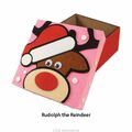 Rudolph Rentier Weihnachten Filz Geschenkbox Bastelset