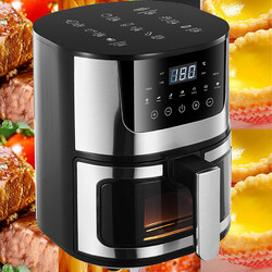 1300W Heißluftfritteuse XXL Digitale Air Fryer Fritteusen Heißluft Ofen Friteuse