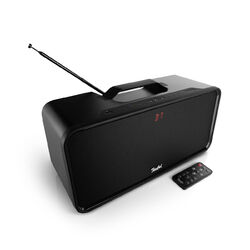 Teufel BOOMSTER - Tragbare Stereo-Bluetooth Lautsprecher DAB+/FM-SoundsystemsIntegrierter DAB+ und FM-RDS-Radiotuner, IPX5-Norm 
