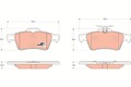 Bremsbelagsatz Scheibenbremse COTEC TRW GDB1621 für PEUGEOT RENAULT OPEL MAZDA 2