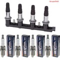 Oyodo Zündspule + 4x BERU Zündkerze für VW Lupo 6X1 6E1 1.0 Seat Arosa 6H