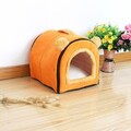 Faltbar Hundebett Hundehütte Warmes Katzenbett Hundehaus Katzenhöhle Kuschel DE