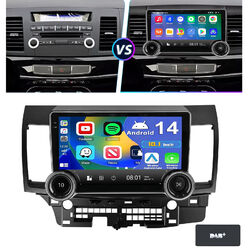 DAB+ Für Mitsubishi Lancer 2008-2017 Android 14 GPS Navi WIFI 4+64G Autoradio BT