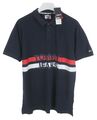 Tommy Hilfiger Jeans T-Shirt Herren 2XL Kurz Arm Organisch Polo Logo Marineblau