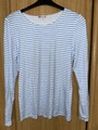 Street One Shirt langarm gestreift blau weiss Gr. 36
