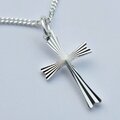 Kreuz Anhänger mit Kette 925 Silber Damen Herren Kinder Mädchen Schmuck neu
