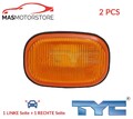 BLINKER BLINKLICHT BLINKLEUCHTE LATERAL INSTALLATION TYC 18-3543-81-2 2PCS P NEU