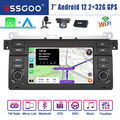 Für BMW 3er E46 318 320 325 M3 DAB+ Autoradio Carplay Android 12 GPS RDS MIK KAM