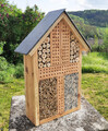 Insektenhotel Insektenhaus für Wildbienen und Co Naturschieferdach 57x39