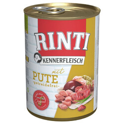 RINTI KENNERFLEISCH HUNDEFUTTER HUNDE FUTTER NASSFUTTER MIT PUTE 12x400g