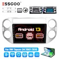 9 Zoll 64G Android 13 Carplay Autoradio GPS Navigation Für VW Tiguan 5N 07-2016