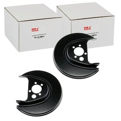 2x NTY SPRITZBLECHE BREMSSCHEIBEN HINTEN passend für SEAT AROSA VW LUPO