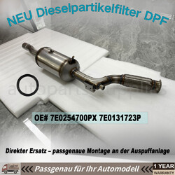 NEU Dieselpartikelfilter DPF für VW Multivan Transporter T6 2.0TDI 7E0254700PX