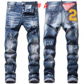 Herren Jeans Slim Fit Hose Destroyed Ripped Jeanshosen Denim Pants Männerhose