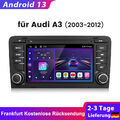 DAB+ Carplay Android 13 Autoradio GPS NAVI BT RDS WIFI 1+32G Für AUDI A3 S3 RS3