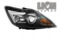 Scheinwerfer für Ford Focus 2 Limo Turnier rechts Beifahrerseite schwarz chrom