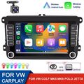 7" Apple Carplay Android 14 Autoradio GPS Navi Für VW GOLF 5 6 Passat Polo 2 DIN