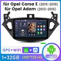 Für Opel Corsa E 2015-2019 CarPlay Android 14 Autoradio BT GPS Navi DAB WIFI SWC