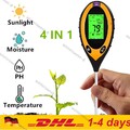 LCD 4 in 1 Bodenmessgerät pH-Wert Temperatur Feuchtigkeit Licht Bodentester DE