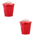 Tabletop Müll Topf Müll Bin Mit Abdeckung Mülleimer Container Desktop Müll Eimer