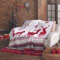 Kuscheldecke Weihnachtsdecke Decke Überwurf Sofa Fleece X-Mas Geschenkidee