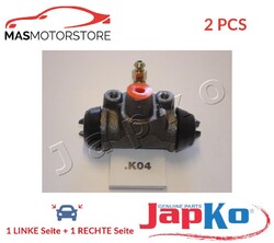 RADBREMSZYLINDER TROMMELBREMSE PAAR HINTEN JAPKO 67K04 2PCS V FÜR KIA PRIDE