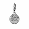 Charm Anhänger Sternzeichen rund-Silber925- Inkl. GRAVUR 