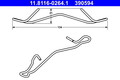ATE 11.8116-0264.1 FEDER, BREMSSATTEL HINTERACHSE VORDERACHSE FÜR CHRYSLER DACIA