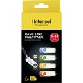 Intenso USB-Stick 5er Pack Basic Line 5 x 32 GB USB-Stick  32 GB Gelb, Grün, ...