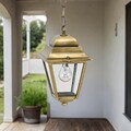 Wetterfeste Außenleuchte PAXI aus Messing IP43 rustikale Hängelampe Außen