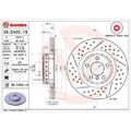 2x Bremsscheibe BREMBO 09.C400.13 passend für BMW
